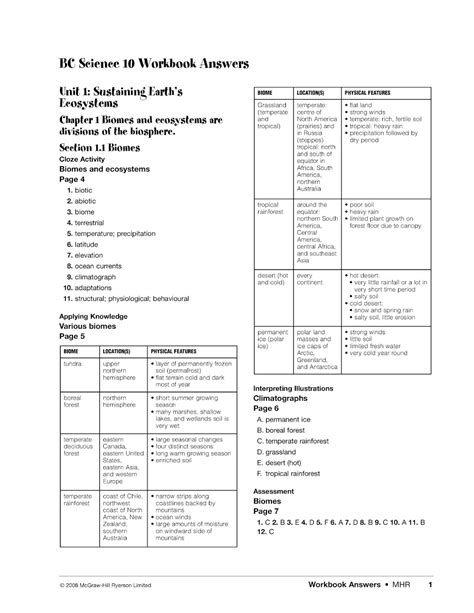 Read Online Bc Science 10 Workbook Answers Chapter 8 