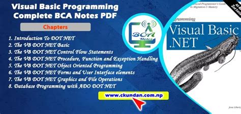 bca visual basic notes