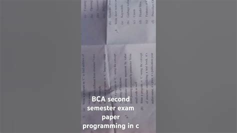 Full Download Bca Second Semester Question Paper 