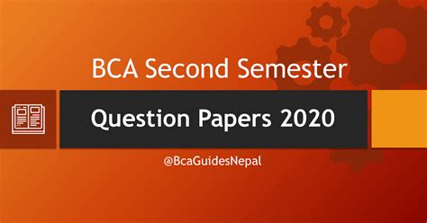 Download Bca Second Semester Question Papers 