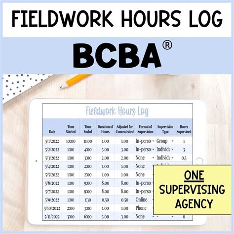 Bcba Hour Log Forms