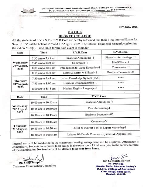 Bcom Exam Time Table 2018 Bangalore University