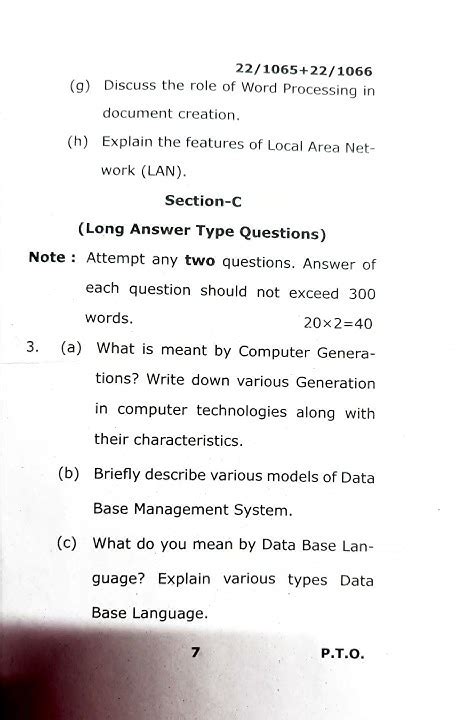 Full Download Bcom Computer Application 1St Semester Question Paper 