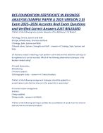 Read Online Bcs Business Analysis Foundation Sample Paper 