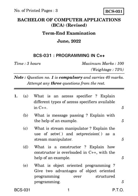 Full Download Bcs Exam Past Papers 