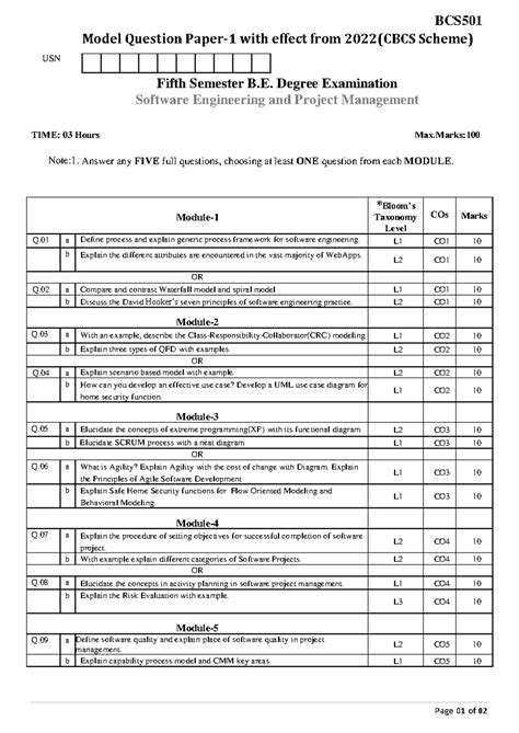 Read Online Bcs Model Test Paper 