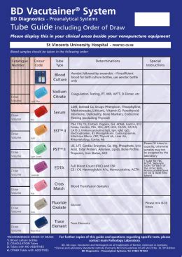 Bd Diagnostics Preanalytical Systems