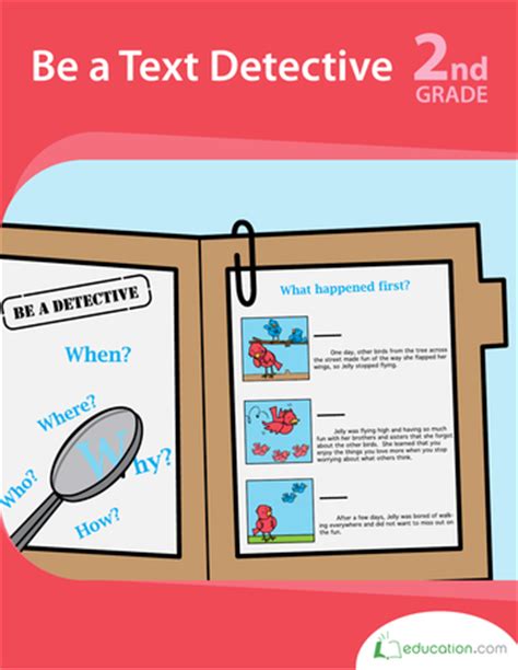 Be A Text Detective Workbook Education Com Number Detective Worksheet - Number Detective Worksheet