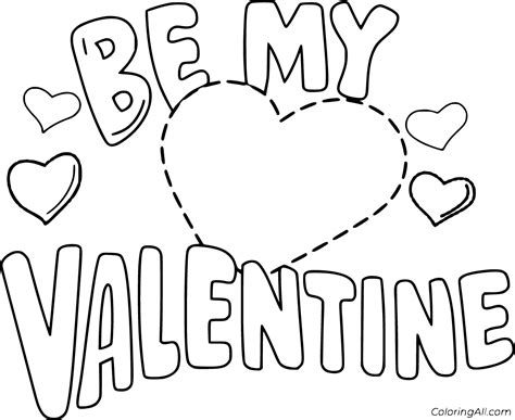 Be My Valentine Coloring Pages Coloringall Be Mine Coloring Pages - Be Mine Coloring Pages