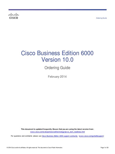 Read Online Be 6000 Ordering Guide 
