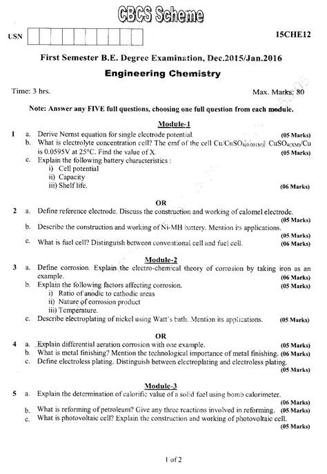 Full Download Be Engineering Chemistry Notes 2016 