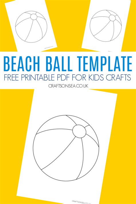 Beach Ball Template Crafts On Sea Printable Beach Ball Template - Printable Beach Ball Template