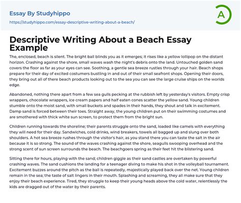 Beach Description Essay Descriptive Writing About A Beach Sea Description Creative Writing - Sea Description Creative Writing
