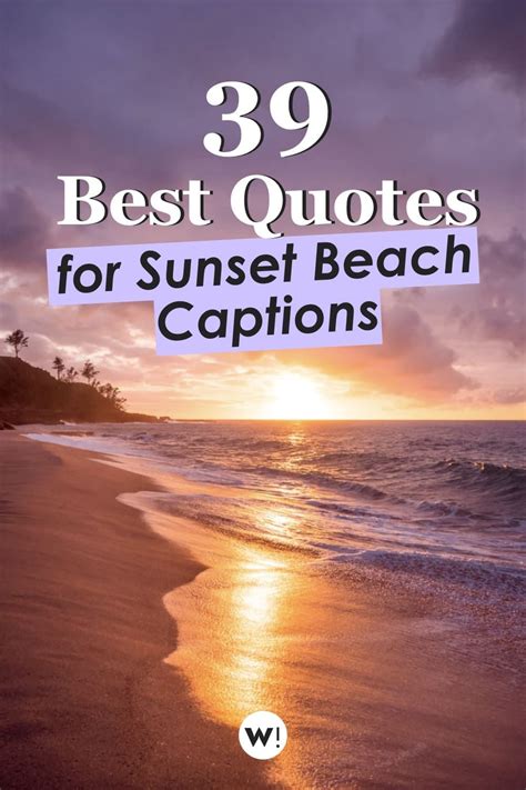 Beach Sunset Quotes
