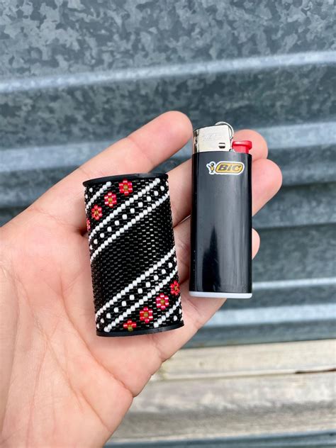 beading designs for a bic lighter cover