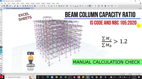 beamcolumn capacity ratio exceeds limit sap 2000