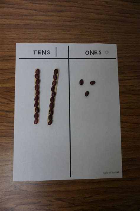 Bean Sticks Tens And Ones Place Value Math 10 Sticks Math - 10 Sticks Math