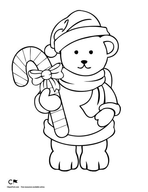 Bear Christmas Coloring Page Amp Coloring Book Christmas Bear Coloring Pages - Christmas Bear Coloring Pages