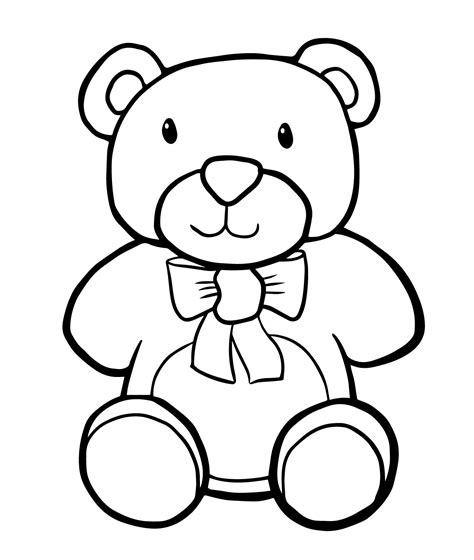 Bear Coloring Pages Free Printable Sheets For Kids Bear Pictures To Colour - Bear Pictures To Colour