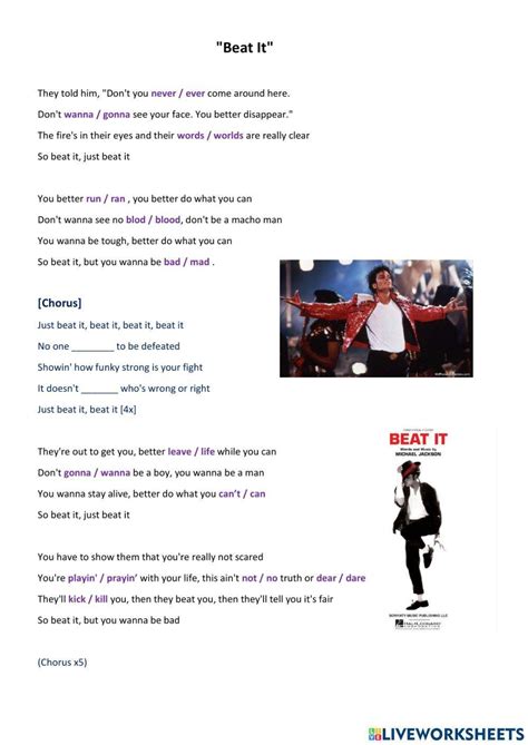 Beat It Lyrics