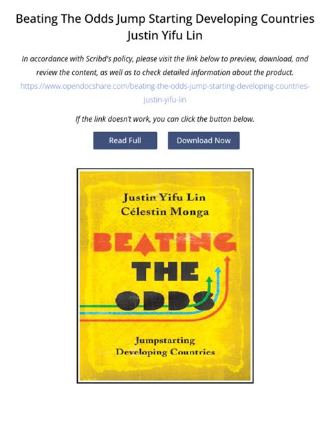 Beating The Odds: Jump Starting Developing Countries