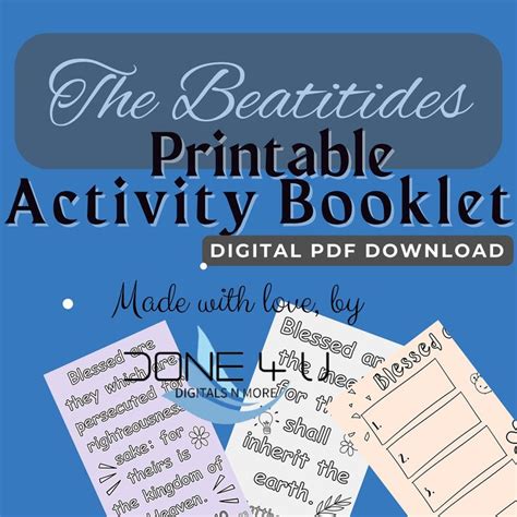 beatitudes booklet ms4