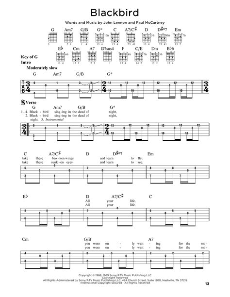 Beatles Lead Sheet
