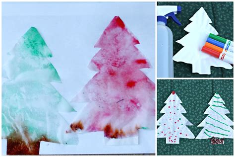 Beautiful Chromatography Christmas Tree Science Craft For Christmas Science Activities For Preschoolers - Christmas Science Activities For Preschoolers