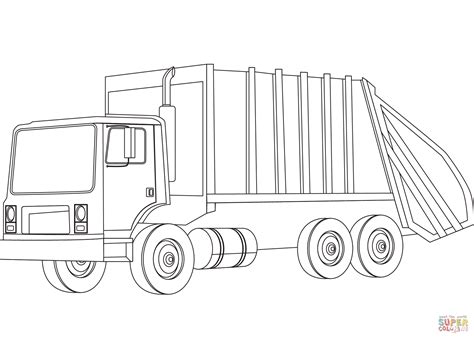 Beautiful Collections Of Garbage Truck Coloring Pages 8211 Garbage Truck Coloring Page - Garbage Truck Coloring Page