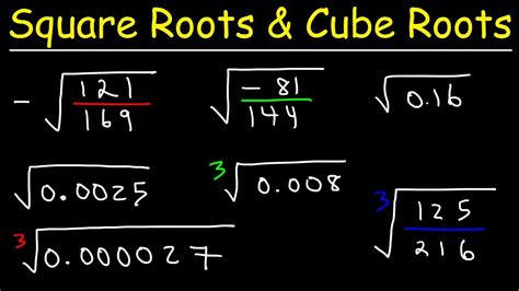 Beautiful Square Roots And Cube Roots Worksheet The Cube Roots Worksheet With Answers - Cube Roots Worksheet With Answers