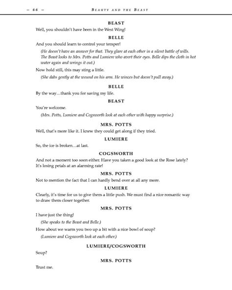 Beauty And Beast Script