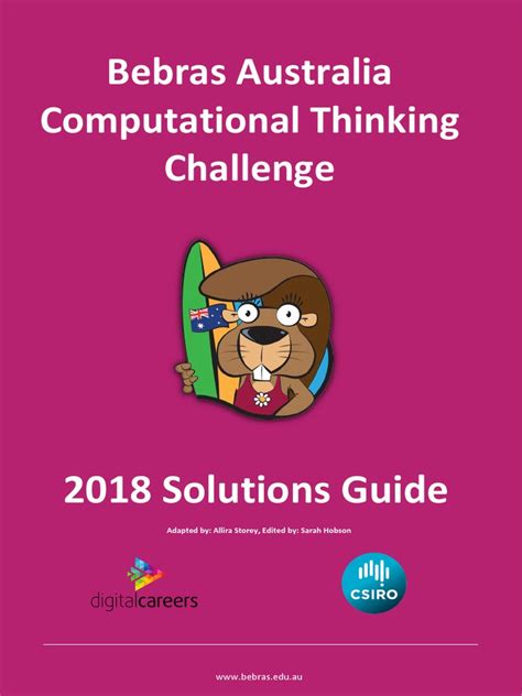 Bebras 2018 Solution Guide
