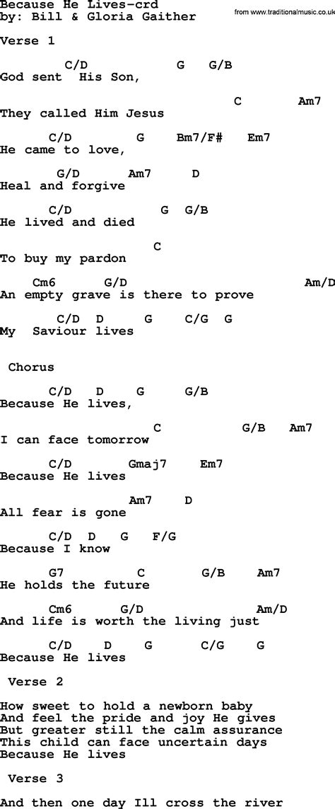 Because He Lives Chords