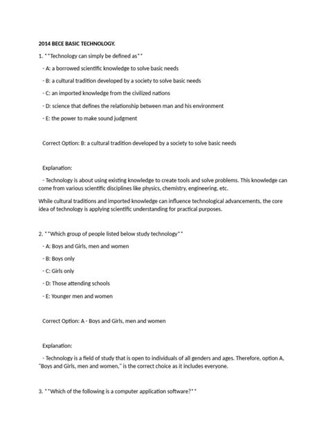 Bece 2014 Topics