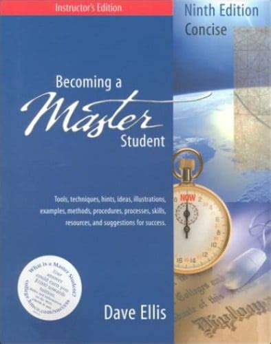 Becoming A Master Student Instructors Edition