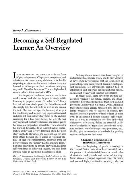 Becoming A Self Regulated Learner Common Sense Atheism