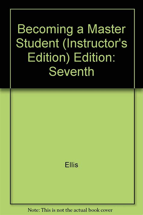 Download Becoming A Master Student Instructors Edition 