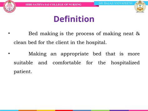 Bed Making Definition
