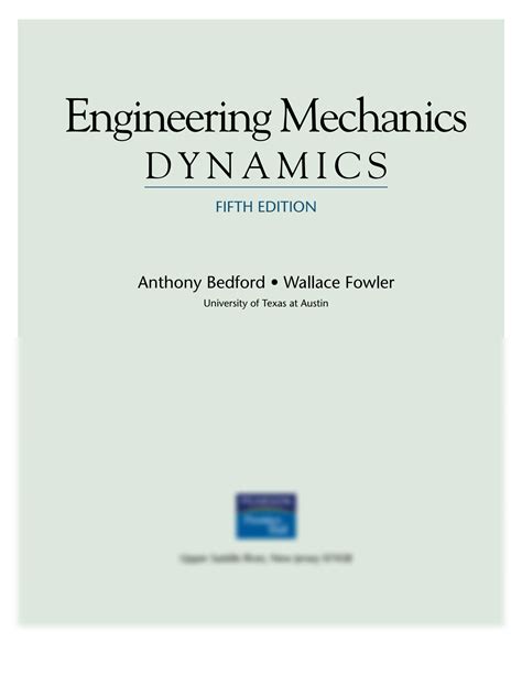 Bedford Fowler Engineering Mechanics Solution 5th Edition