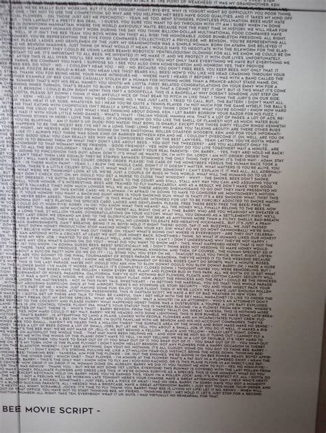 Bee Movie Script Copy And Paste