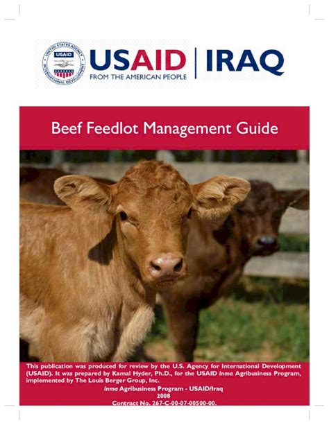 Full Download Beef Feedlot Management Guide Usaid 