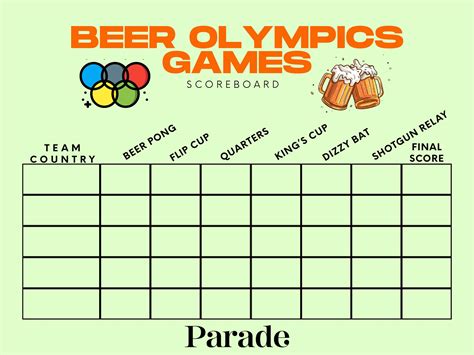 Beer Olympics Games