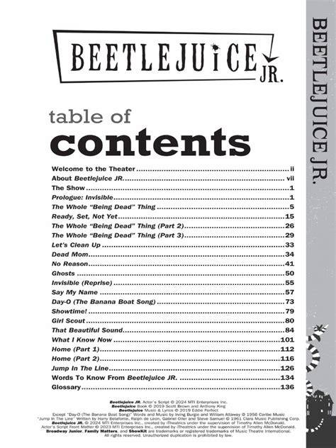 beetlejuice musical script