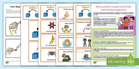 Before And After Concept Activity Pack Teacher Made Teaching Before And After Concept - Teaching Before And After Concept