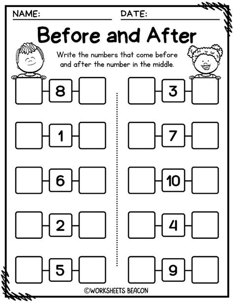 Before And After Numbers Ppt After Before Between Number - After Before Between Number