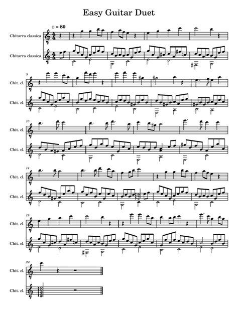 Beginner Guitar Duets