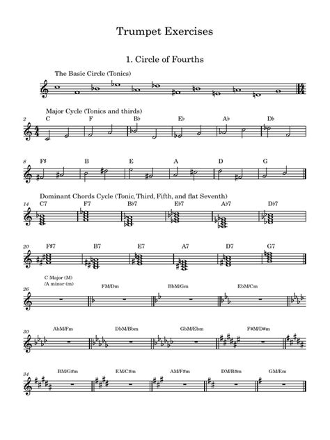 Beginner Trumpet Exercises