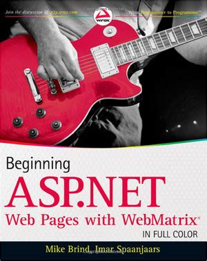 Beginning Aspnet Web Pages With Webmatrix