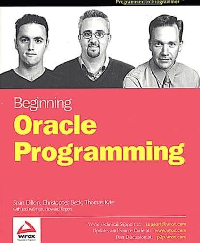 beginning oracle programming expert s voice