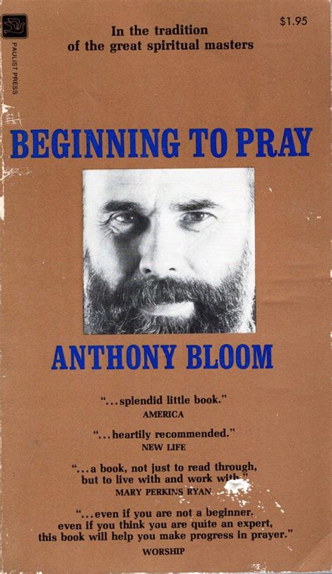 Beginning To Pray Anthony Bloom
